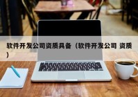 软件开发公司资质具备（软件开发公司 资质）