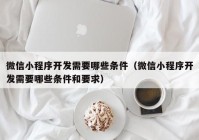 微信小程序开发需要哪些条件（微信小程序开发需要哪些条件和要求）