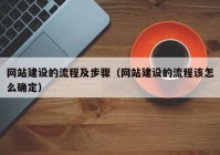 网站建设的流程及步骤（网站建设的流程该怎么确定）