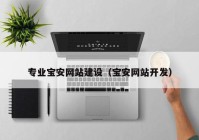 专业宝安网站建设（宝安网站开发）