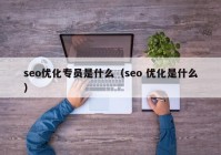 seo优化专员是什么（seo 优化是什么）