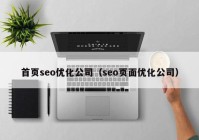 首页seo优化公司（seo页面优化公司）